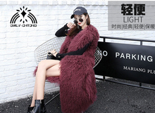 Genuine real natural lamb fur vest women X-long fashion gilet  wool vest jacket mongolia sheep fur coat 2024 - buy cheap