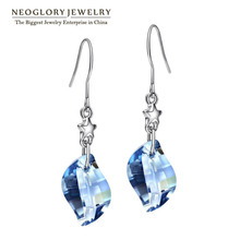 Neoglory Jewelry Charm Drop Earrings For Women 2020 New Fashion Brand Embellished with Crystals from Swarovski 2024 - buy cheap