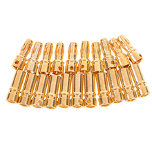 10Pair 3.5mm Gold-plated Bullet Banana Plug Connector For RC Motor Battery Connector Male+Female 2024 - buy cheap