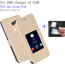 Luxury View window phone case For Coolpad Cool Changer S1 cover Skin C105 Flip case PU Leather Case Cool S1 back cover shell 2024 - buy cheap