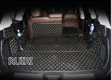 High quality! Special trunk mats for Nissan Pathfinder 7 seats 2018-2013 wear-resisting cargo liner boot carpets,Free shipping 2024 - buy cheap