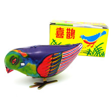 Vintage Clockwork Wind Up Magpie bird toys Photography Children Kids Adult Bird Tin Toys Classic Toy Christmas Gift 2024 - buy cheap