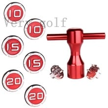 Putter de Golf rojo de lujo, 2 uds., pesas para los jugadores de Golf, de estilo retro, de California Studio, con o sin llave Convertible 2024 - compra barato