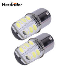 1 Pair Herorider 1156 LED White Bulb p21w ba15s 1156 cob led 12V Turn Light 5050 smd Brake Lmap Bulb Crystal Car Singal Lamp 2024 - buy cheap