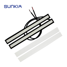 Sunkia 170mm carro led drl luz externa 12 v dc à prova dwaterproof água luz de circulação diurna estilo do carro nevoeiro lâmpada para lada vw toyota 2024 - compre barato