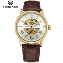 FORSINING Mens Watches Top Brand Luxury Men's Skeleton Auto Mechanical Wristwatch  Gift Free Ship 2024 - buy cheap