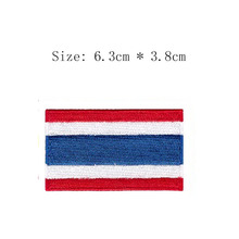 Bordado tailandês com emblema de bandeira, atacado, frete grátis, costura em ferro, lado esquerdo para roupas, suéter 2024 - compre barato
