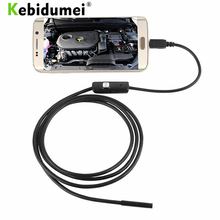 Kebidumei-endoscopio de teléfono 720P HD, boroscopio, tubo de inspección de serpiente, cámara de vídeo, USB, impermeable, 6 LED, 1m, 7mm, más nuevo 2024 - compra barato