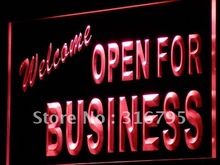 i751 Welcome OPEN For Business Shop LED Neon Light Sign On/Off Switch 20+ Colors 5 Sizes 2024 - buy cheap