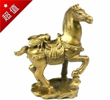 Маленькая Бронзовая статуя лошади, коллекционная статуя, сразу же Летающая статуя, играющая в азартные игры и разбогатеющая статуя 2024 - купить недорого