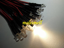 500pcs 3mm 12v warm White water clear round LED Lamp Light Set Pre-Wired 3mm 12V DC Wired 2024 - buy cheap