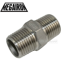 MEGAIRON 1/2" Hex Nipple M/M Male*Male Stainless Steel SS304 Threaded Pipe Fittings 40mm Length 2024 - купить недорого