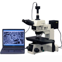 Microscópio amescopo 50x-2500x, microscópio metalúrgico com polarização brilhante e escurecida, câmera de 10mp 2024 - compre barato