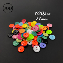 100Pcs Mixed 11mm Round Resin Tiny Buttons Sewing Tools Decorative Mini Button Scrapbooking DIY Apparel Accessories Garment JODb 2024 - buy cheap