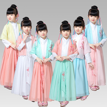 Girls Chinese Princess Costume Traditional Dance Costumes Kids Folk Ancient Hanfu Tang Dynasty Dresses Stage Costume for Girls 2024 - buy cheap