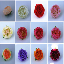 5pcs/lot 10cm High Quality Peony Flower Head Silk Artificial Flower Wedding Decoration DIY Garland Craft Flower 2024 - buy cheap