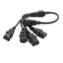 1 pcs High Quality IEC 320 C14 Male Plug to 4XC13 Female Y Type Splitter Power Cord , C14 to 4 x C13, 250V/10A 2024 - buy cheap
