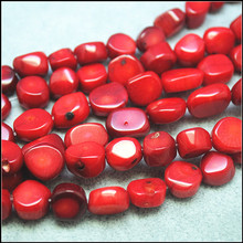 15.5" length nature red coral beads natural coral loose beads for men bracelets making unique beads accessories coral bracelets 2024 - buy cheap
