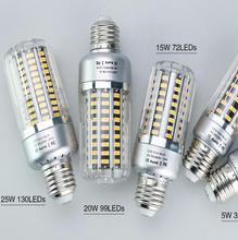 В продаже светодиодная лампочка SMD5736 более яркая 5730 Светодиодная Лампочка-кукуруза 5 Вт 10 Вт 15 Вт 20 Вт 25 Вт E27 E14 85-265 в без мерцания Бесплатная доставка 2024 - купить недорого