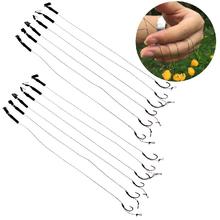 6Pcs Barbless Size 6 8 10 Carp Fishing Hook Tackle Hair Rigs Accessories Tackles 2024 - buy cheap