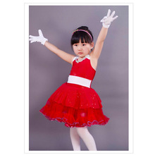 2018 Real Gymnastics Leotard For Girls Ballet Child Dance Clothes Leotard Costume Female Princess Dress Formal Latin Skirt 8007 2024 - buy cheap