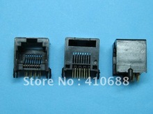 Negro 8P8C sin brida entrada lateral Modular red PCB Jack conector 180 piezas por lote 2024 - compra barato