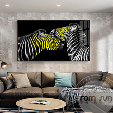 Fashion Yellow Zebra Canvas Painting Modern Animal Print n Poster Wall Art Decor For Living Room Bedroom Decor Abstract picrure 2024 - buy cheap