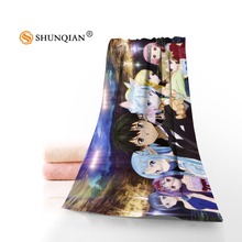 Hot Custom Sword Art Online Towel Printed Cotton Face/Bath Towels Microfiber Fabric For Kids Men Women Shower Towels A7.24-1 2024 - buy cheap