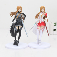 Аниме SQ Sword art online Asuna коллекция фигурок SAO Yuuki модель Asuna игрушка 18 см 2024 - купить недорого