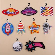 New arrival 10 pcs little space series Embroidered patches iron on Popular Fashion Motif Applique diy embroidery accessory 2024 - buy cheap