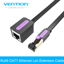 Vention-cabo de extensão ethernet cat7, adaptador macho para fêmea, rj45, cabo de rede lan, para pc e laptop, 1m, 3m, 5m 2024 - compre barato