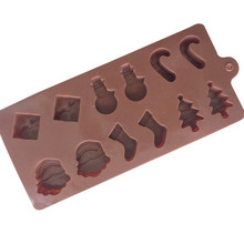 Рождественская силиконовая форма, форма для шоколада, форма для выпечки торта, инструменты для украшения торта, силиконовая форма gateau silikon Navidad 2024 - купить недорого
