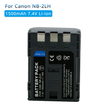 Аккумулятор для цифровых камер Canon Rebel XT XTi 350D 400D G9 G7 S80 S70 S30, 1500 мА · ч, NB-2L, 2 л, NB2L, NB-2LH, NB 2LH, NB2LH, для Canon Rebel XT, XTi, 350D, 400D 2024 - купить недорого