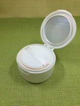 1pcs empty loose powder jar with sifter mirror Cosmetic plastic powder compact white Clamshell Makeup case subpackage Box 2024 - buy cheap