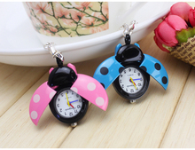 1pcs Different Color Ladybug Necklace Quartz pocket Watch 2024 - buy cheap