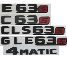 Emblema emblema de porta-malas de letras preto fosco, emblema de porta-malas para mercedes benz amg c63 c63s e63s s63 s cls63s gls63s gls63s 4mático 2024 - compre barato