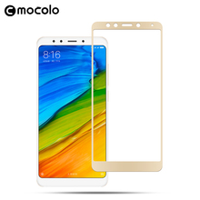 Mocolo Upsacle 9H 2.5D 0.33mm Full Cover Screen Protector Glass Tempered Full Cover For Xiaomi Redmi 5 Redmi 5 Plus 2024 - buy cheap