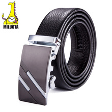 [MILUOTA] New genuine leather belt brand cinto masculino designer belts men high quality automatic buckle strap male WN011 2024 - buy cheap