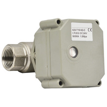 Válvula de bola eléctrica BSP SS304 DN15 G1/2 ", miniactuador de 15mm, 2 vías, encendido/apagado, 5 segundos, AC110V-230V 2024 - compra barato