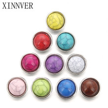 10pcs/lot Snap Jewelry 12MM Snap Buttons Metal Stone Styles Xinnver Snaps Fit DIY Snap Bracelets Bangles 2024 - buy cheap