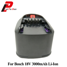 Para Bosch 18 v 3000 mah Li-Ion Recarregável Bateria Para Bosch PSR 3.0Ah 18 LI-2 2 607 336 039 2 607 336 208 Poder 4All Baterias 2024 - compre barato