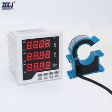Single phase ammeter Multi-function meter with clamp CT with RS485 communication AC ammeter and voltmeter, digital A V Hz meter 2024 - buy cheap