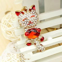 Lucky Cat Red Jewelry Pendrives Pen Drive 8GB 16GB 32GB Pendrive 64GB Mini Usb Flash Drive 64GB Memory Stick Usb Key Gift 2024 - buy cheap