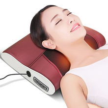 Multi-function neck massager promotes blood circulation shoulder back massager far infrared treatment home electric pillow 2024 - buy cheap