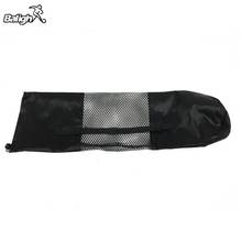Black Portable Yoga Mat Bag Nylon Pilates Carrier Mesh Adjustable Strap Sport Tool Style 2024 - buy cheap