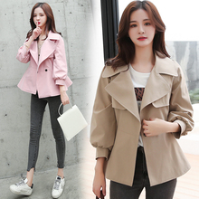 new Casaco Feminino 2019 Short Trench Coat For Women Autumn Spring Women's Windbreaker Outwear Trench Female 2024 - buy cheap