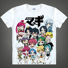 Camiseta de anime exclusiva masculina 2015 estampa 3d magi o labirinto mágica aladdin camiseta casual de manga curta cosplay camisetas masculinas 2024 - compre barato