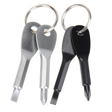2PCS/SET Multifunction Mini Slotted Phillips Screwdriver Portable Stainless Steel Keychain Key Ring Outdoor Pocket Repair Tool 2024 - buy cheap