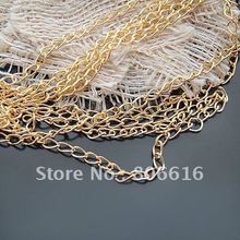 15M/lot 3MM Gold Plated Metal Extended Chains Jewelry Findings Necklace Components 2024 - buy cheap
