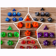 20 Kinds Option Polyhedral Dice 7 PCS/LOT High Quality Digital Dice With Pearlized Effect Dice Set 2024 - buy cheap